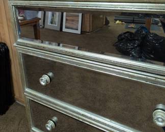 Z Gallerie Borghese Mirrored FiveDrawer Chest second image