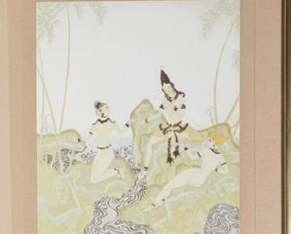 Set of Seven Vintage Edmund Dulac Style Prints second image