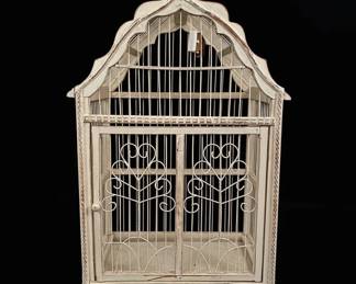 Decorative Distressed Metal Birdcage