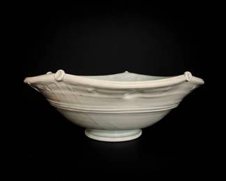 Celadon Glazed Ceramic Serving Bowl
