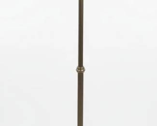Vintage Brass Floor Lamp with Conical Shade