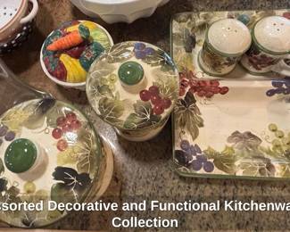 Assorted Decorative and Functional Kitchenware Collection