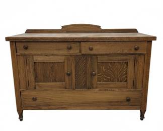 Antique QuarterSawn Oak Sideboard