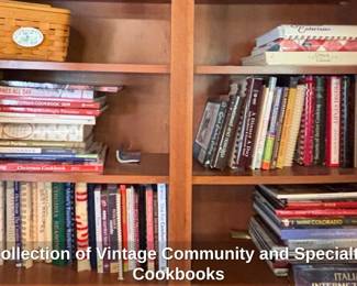 Collection of Vintage Community and Specialty Cookbooks