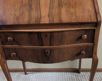 MidCentury French Provincial Style Secretary Desk fourth image