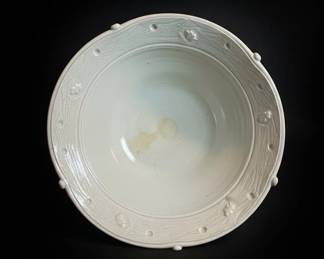Celadon Glazed Ceramic Serving Bowl second image