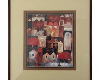 Pair of Framed Architectural Prints