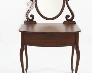 Victorian Walnut Vanity and Chair Set third image