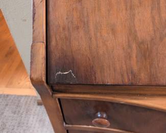 MidCentury French Provincial Style Secretary Desk second image