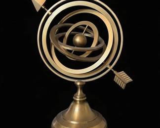 Brass Armillary Sphere Desk Ornament