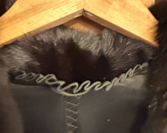 Vintage Black Mink Fur Coat third image