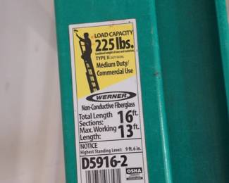Werner D ft. Fiberglass Extension Ladder second image