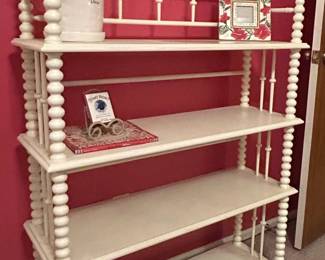 Spool Turned Etagere Bookcase