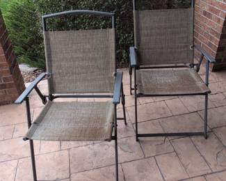 Folding Patio Armchairs