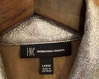 Talbots Animal Print Blazer and I.N.C. Metallic Moto Jacket fourth image