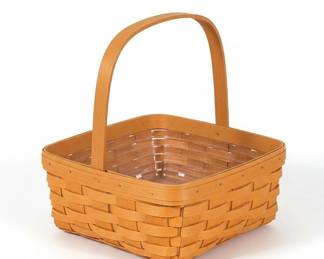 Longaberger Handwoven Single Swing Handle Basket