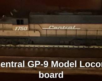 New York Central GP Model Locomotive on a board second image