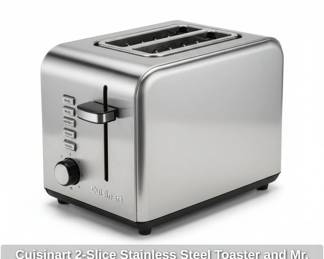 Cuisinart Slice Stainless Steel Toaster and Mr. Coffee Cup Coffee Maker