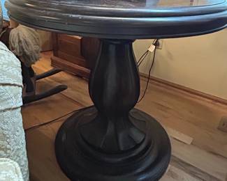 Matching Pedestal Side Tables second image
