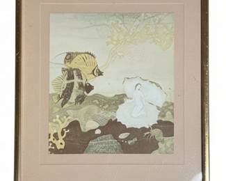 Set of Seven Vintage Edmund Dulac Style Prints third image