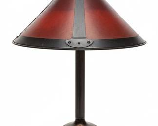 Mission Style Mica Desk Lamp