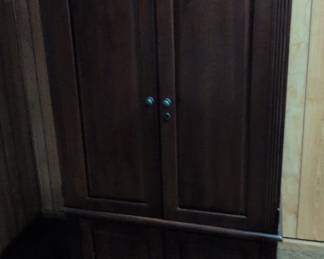 Traditional Wooden Armoire Entertainment Center