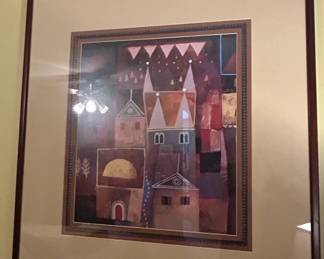 Pair of Framed Architectural Prints second image