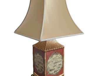 Chinoiserie PagodaStyle Table Lamp