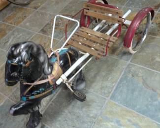 Vintage Mobo Pedal Horse and Cart
