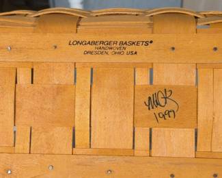 Longaberger Handwoven Single Swing Handle Basket second image