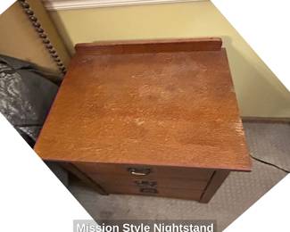 Mission Style Nightstand second image