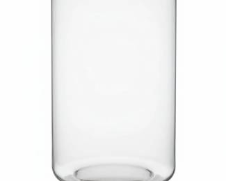 Perry Coyle Etched Crystal Lily Floor Vase