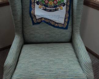 Upholstered Wingback Armchair
