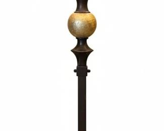 Transitional Metal Table Lamp with Orb Accent. Pair second image
