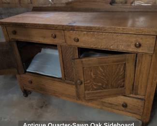Antique QuarterSawn Oak Sideboard fourth image