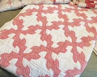 Collection of Three Vintage HandStitched Quilts