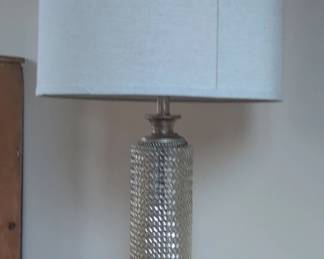 Textured Glass Column Table Lamp second image