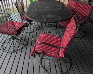 Wrought Iron Patio Dining Set