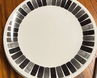 MidCentury Modern Ceramic Dinner Plate