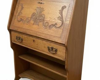 Antique Larkin Soap Co. Oak DropFront Secretary Desk