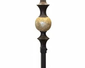 Transitional Metal Table Lamp with Orb Accent. Pair