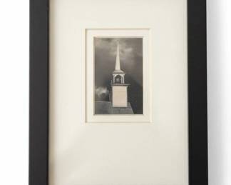 Small Framed Print of a Church Steeple