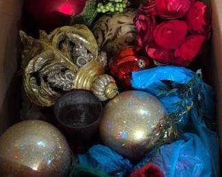 Assorted Vintage and Decorative Christmas Ornaments