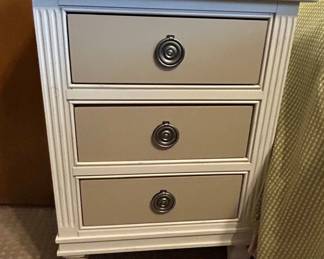ThreeDrawer Nightstand with Hidden Storage Compartment Pair fourth image