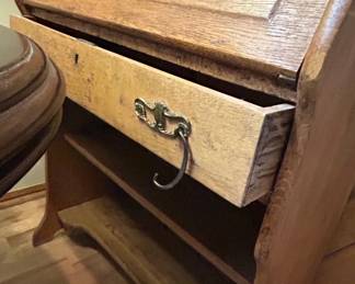 Antique Larkin Soap Co. Oak DropFront Secretary Desk fourth image