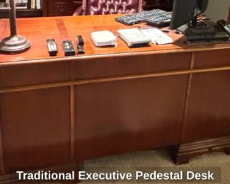 Traditional Executive Pedestal Desk