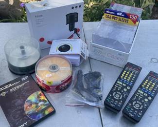 Fifine USB Microphone Kit, SanDisk Sansa MP3 Player, Denon Remotes, and Media Lot