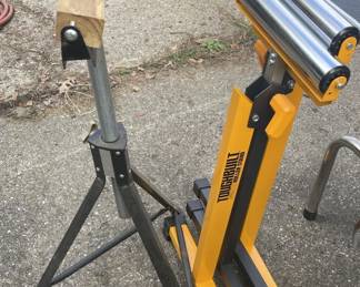 ToughBuilt S200 Roller Stand and Iron Horse Work Systems Support Stand Lot