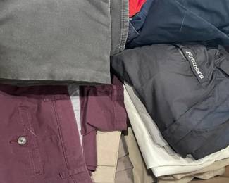 Men's Assorted Clothing Lot featuring Stafford, Nike Dri-Fit, Hathaway, and PGA Tour