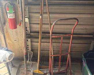 Brooms, Shovels and Dolly
